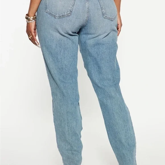 All Split Up High Rise Mom Jeans - Medium Wash - Picture 5 of 6